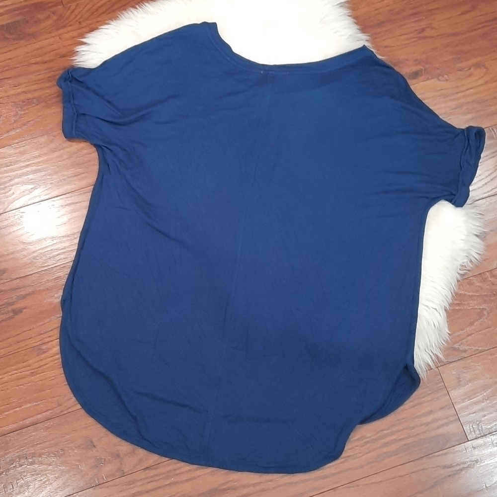 Matty M Blue Oversized Blouse - Picture 2 of 4
